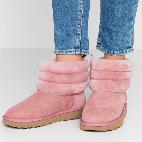 ❌SOLD❌ UGG Mini Quilted Fluff Purple Boots - Picture 10 of 10